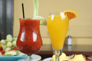 Bloody Mary and a Mimosa at The Mad Batter in Cape May, NJ