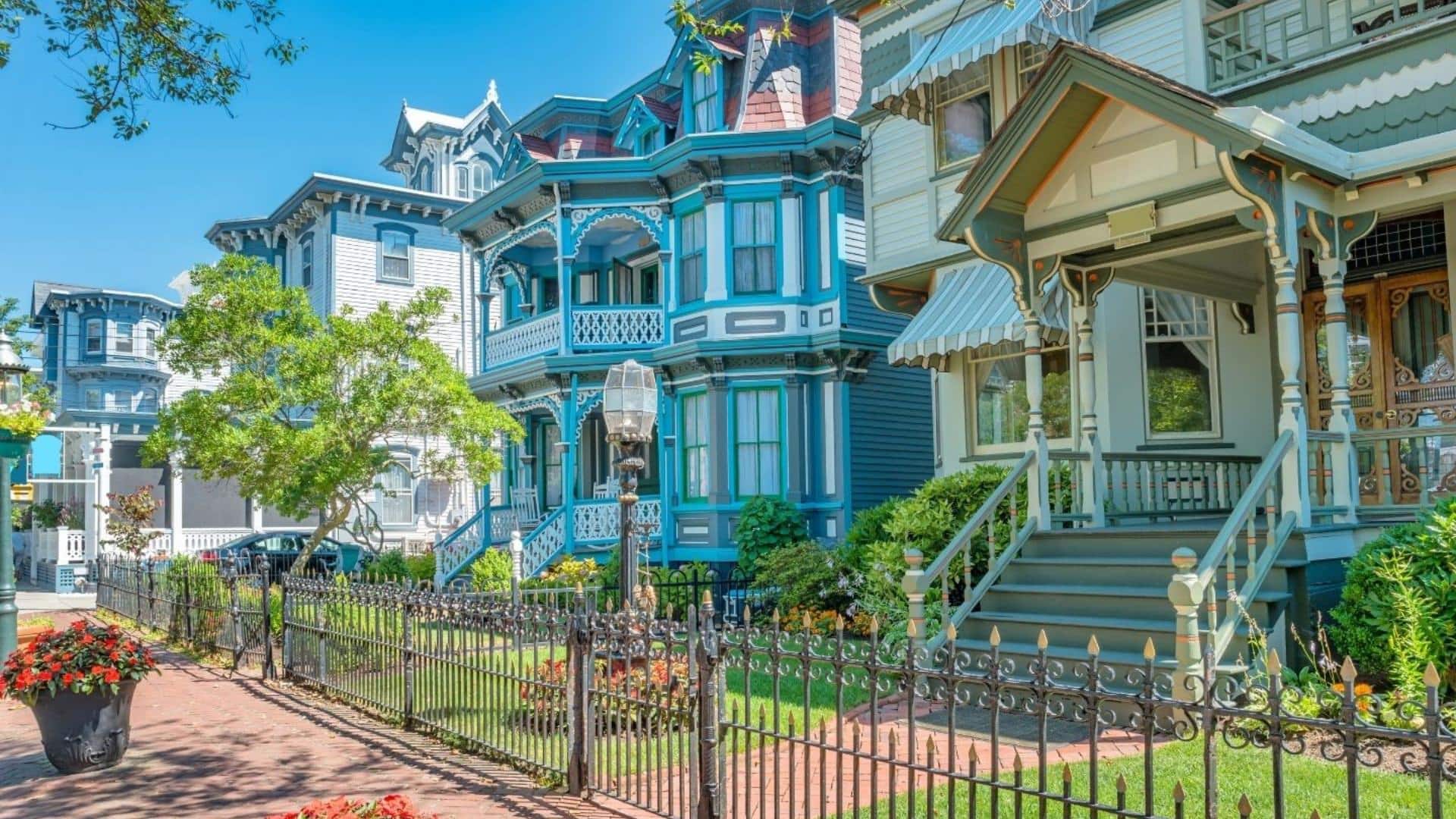Painted Ladies or Victorian buildings of Cape May