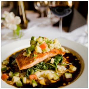 elegant dish of salmon - photo by casey lee on www.unsplash.com