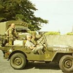 Soldiers in a Jeep