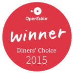 OpenTable Diners' Choice 2015 logo
