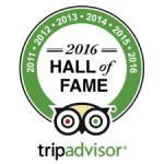 TripAdvisor 2016 Hall of Fame logo