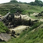 Remnants from World War 2 at Normandy